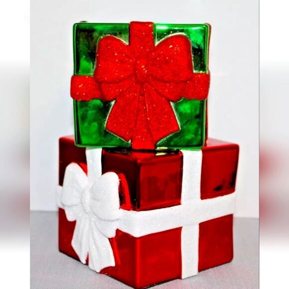 Bath & Body Works STACKED PRESENTS 3 Wick Candle Pedestal Holder Metallic NEW - Picture 11 of 16